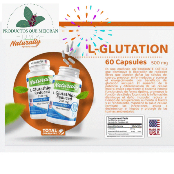 Cápsulas de L-glutatión